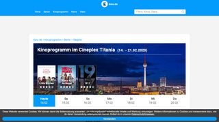 
                            9. Kinoprogramm im Cineplex Titania · Berlin (Steglitz) · KINO.de