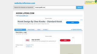 
                            12. kiosk.lpe88.com at WI. Retail Admin - Login - Website ...
