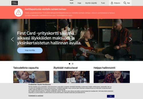 
                            2. Kirjaudu sisään First Card verkkopalveluihin