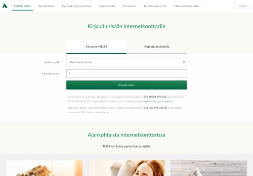 
                            6. Kirjaudu sisään Internetkonttoriin - Ålandsbanken