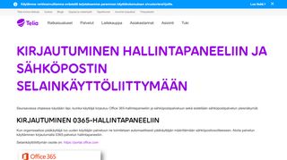 
                            8. Kirjautuminen hallintapaneeliin ja sähköpostin selainkäyttöliittymään ...