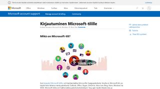 
                            1. Kirjautuminen Microsoft-tilille - Microsoft Support