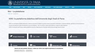 
                            9. Kiro - Le piattaforme - Università degli studi di Pavia