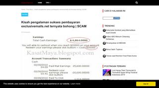 
                            2. Kisah pengalaman sukses pembayaran exclusivemails.net ternyata ...