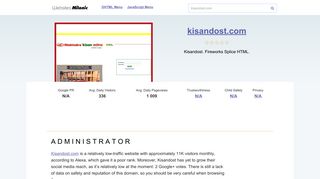 
                            9. Kisandost.com website. A D M I N I S T R A T O R.