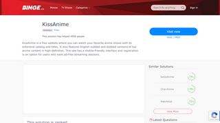 
                            2. KissAnime - Visit Now - Softonic