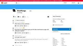 
                            3. KissManga - Reddit