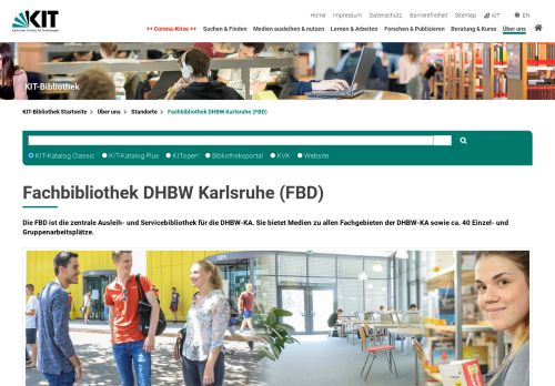 
                            9. KIT-Bibliothek | Standorte - Fachbibliothek DHBW Karlsruhe (FBD)