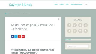 
                            9. → Kit de Técnica para Guitarra Rock - OZIELZINHO (3 em 1) SÓ AQUI!!!