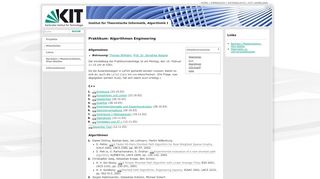 
                            4. KIT - ITI Algorithmik I - Praktikum: Algorithmen Engineering