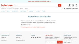 
                            10. Kitchen Kapers Store Locations — KitchenKapers