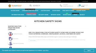 
                            5. Kitchen Safety Signs | Shop Kitchen Warning & Safety Signs