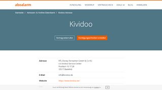 
                            13. Kividoo Hotline, Anschrift, Faxnummer und E-Mail - Aboalarm