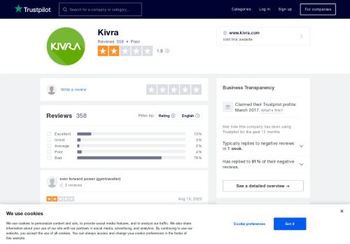 
                            8. Kivra Reviews | Read Customer Service Reviews of www.kivra.com