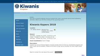 
                            9. Kiwanis Kapers 2018 - Kingston - Kiwanis International