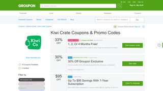 
                            10. Kiwi Crate Coupons, Promo Codes & Deals 2019 - Groupon