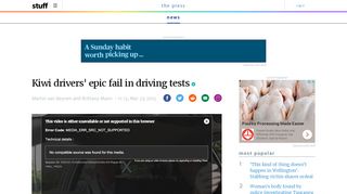 
                            12. Kiwi drivers' epic fail in driving tests | Stuff.co.nz