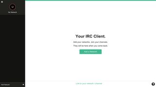 
                            1. Kiwi IRC - The web IRC client