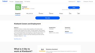 
                            10. Kiwibank Careers and Employment | Indeed.com