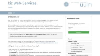 
                            7. kiz Web-Services | Home - Uni Ulm