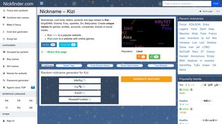 
                            13. Kizi - Names and nicknames for Kizi - Nickfinder.com