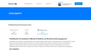 
                            11. Kjobs - Praktikant Event & Promotion (m/w) - kjobs.de