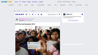 
                            11. KJP Plus Cair November 2018 | KASKUS
