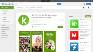 
                            10. KK Friends for IM Messenger, Usernames for Streak - Apps on Google ...