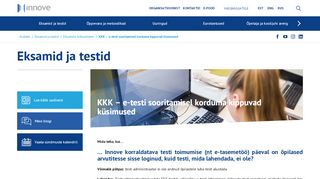 
                            4. KKK – e-testi sooritamisel korduma kippuvad küsimused - Innove