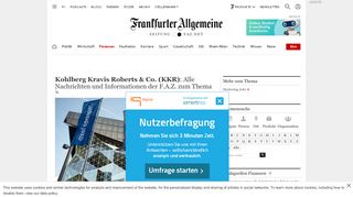 
                            10. KKR aktuell: News der FAZ zum Finanzinvestor KKR