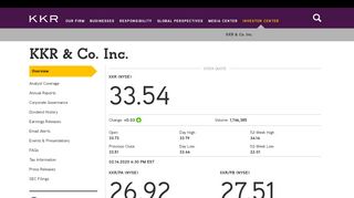 
                            3. KKR & Co. Inc. - Investor Relations