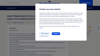 
                            12. Klacht 50plusmatch.nl: Onvrede over de dating site: https://www ...