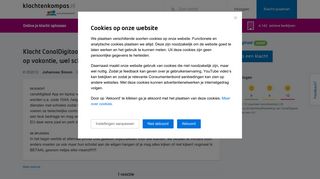 
                            10. Klacht CanalDigitaal: Canal digitaal, App en Laptop werkt niet als je ...