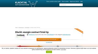 
                            6. Klacht inhoofdzaak! energie contract Total Gp - KLACHT.nl