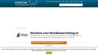 
                            7. Klacht over Hotelkamerveiling.nl? Meld nu, wij helpen oplossen ...