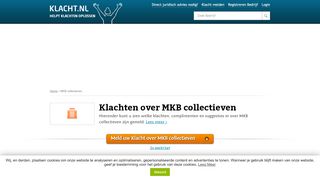 
                            5. Klacht over MKB collectieven? Meld nu, wij helpen oplossen! KLACHT.nl