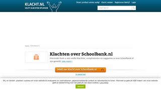 
                            8. Klacht over Schoolbank.nl? Meld nu, wij helpen oplossen! KLACHT.nl