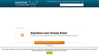 
                            9. Klacht over Tennis Point? Meld nu, wij helpen oplossen! KLACHT.nl