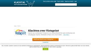 
                            11. Klacht over Vistaprint? Meld nu, wij helpen oplossen! KLACHT.nl