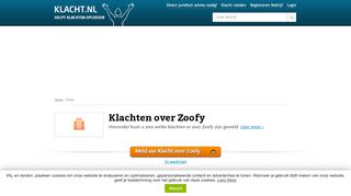 
                            3. Klacht over Zoofy? Meld nu, wij helpen oplossen! KLACHT.nl