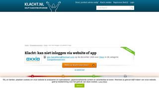 
                            11. Klacht Oxxio! kan niet inloggen via website of app - KLACHT.nl