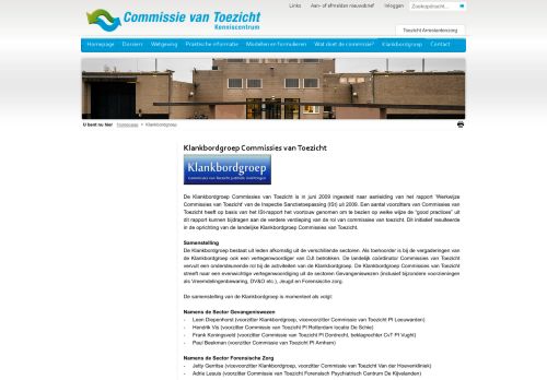 
                            8. Klankbordgroep Commissies van Toezicht