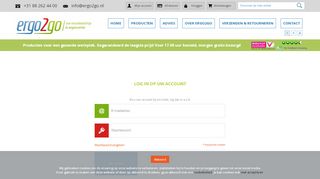 
                            4. Klant-login - Ergo2Go - uw voordeelshop in ergonomie