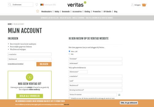 
                            5. Klant Login - Veritas BE