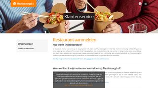 
                            8. Klantenservice - Restaurant aanmelden - Thuisbezorgd.nl