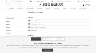 
                            3. Klantenservice - Siebel Juweliers