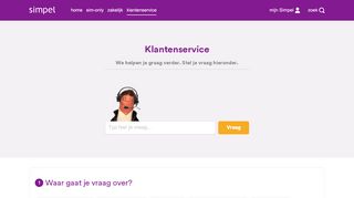 
                            6. Klantenservice | Simpel