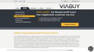 
                            3. Klantenservice | VIABUY Prepaid Mastercard - VIABUY.com