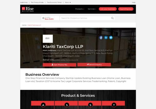 
                            7. Klariti TaxCorp LLP, in Chandigarh, India is a top company in ...