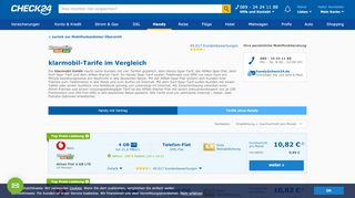 
                            9. klarmobil Tarife im Vergleich | CHECK24